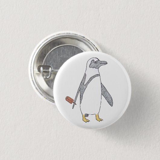 Pinguin Button (Vorne & Hinten)