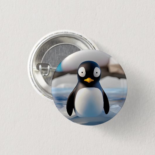 Pinguin Button (Vorne & Hinten)