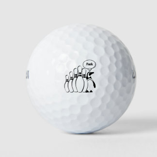 Pinguin-Button Golfball