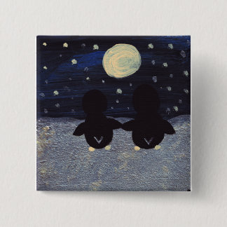 Pinguin By Moon Light Button