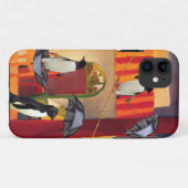 Pinguin-Café Case-Mate iPhone Hülle (Rückseite (Horizontal))