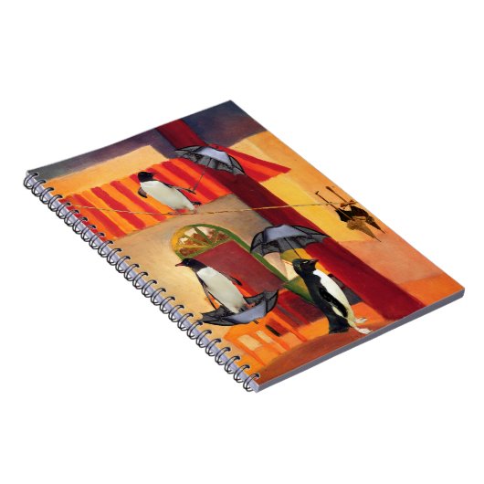 Pinguin-Café Notizblock (Rechte Seite)