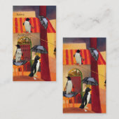 Pinguin-Café Visitenkarte (Vorne/Hinten)