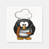 Pinguin-Cartoon 001 Serviette (Vorderseite)