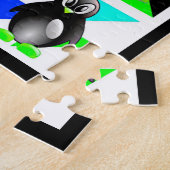 Pinguin Cartoon Birds Abstrakt Art Collage Puzzle (Seite)