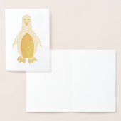 Pinguin-Cartoon Folienkarte (Anzeige)