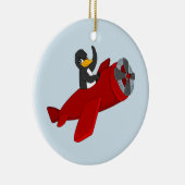 Pinguin-Cartoon Keramik Ornament (Rechts)