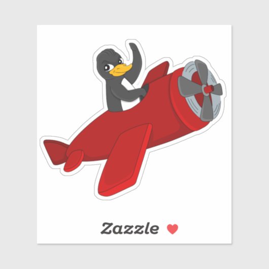 Pinguin-Cartoon, kundenspezifisch geschnitten, Vin Aufkleber (Blatt)