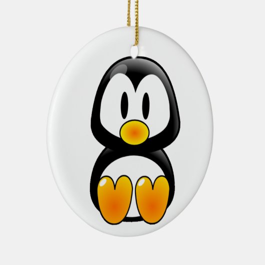 Pinguin Cartoon Ornament (Rechts)