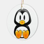 Pinguin Cartoon Ornament (Links)