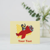 Pinguin-Cartoon Postkarte (Stehend Vorderseite)