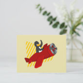 Pinguin-Cartoon-Postkarte Postkarte (Stehend Vorderseite)
