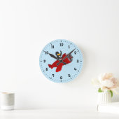 Pinguin-Cartoon rund um die Uhr (Zuhause)