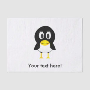 Pinguin-Cartoon Seidenpapier