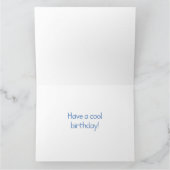 Pinguin Chick Birthday Grußkarte Karte (Innenseite)