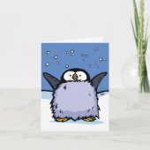 Pinguin Chick Happy Grußkarte Karte (Vorderseite)