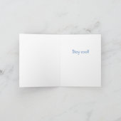 Pinguin Chick Happy Grußkarte Karte (Innenseite)