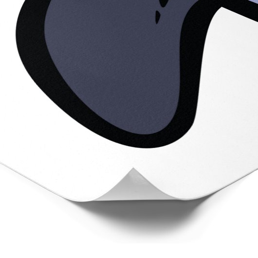 Pinguin Chick Nah Up Poster (Ecke)