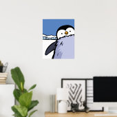 Pinguin Chick Nah Up Poster (Heimbüro)
