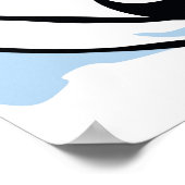 Pinguin Chick Slide Poster (Ecke)