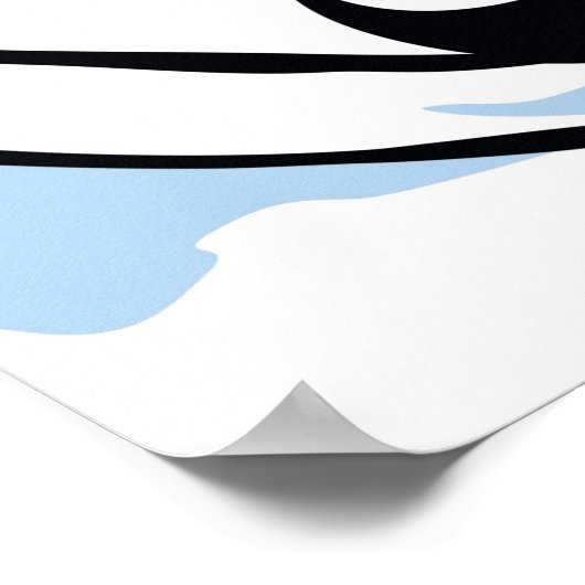 Pinguin Chick Slide Poster (Ecke)