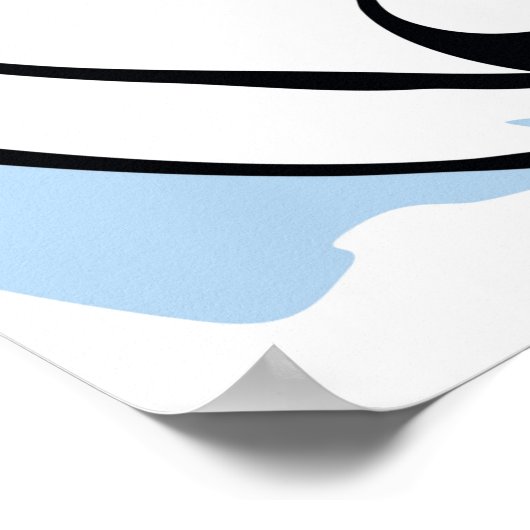 Pinguin Chick Slide Poster (Ecke)