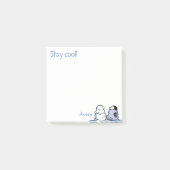 Pinguin Chick Snow Notes Post-it Klebezettel (Vorderseite)