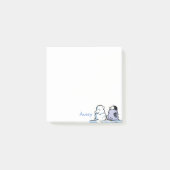 Pinguin Chick Snow Post-It Notes Klebezettel (Vorderseite)