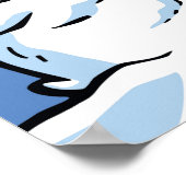 Pinguin Chick Snow Poster (Ecke)