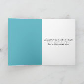 Pinguin Chick zum Geburtstag der Mama Karte (Innenseite)