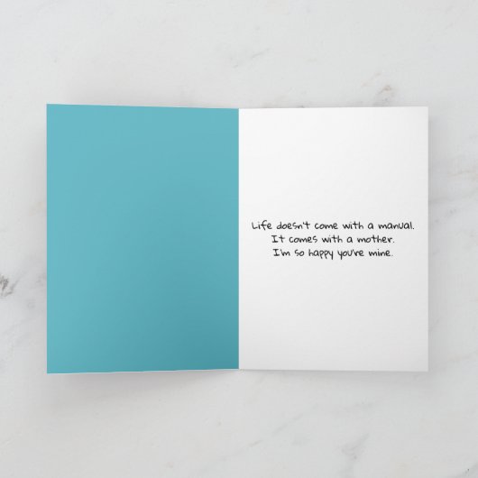 Pinguin Chick zum Muttertag Karte (Innenseite)