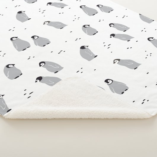 Pinguin Chicks-Muster für Babymeister Sherpadecke (3/4)