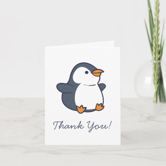 Pinguin Children's danke Ihnen Stationärkarten (Vorderseite)