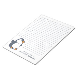 Pinguin Children's Personal Stationary Notepad Notizblock