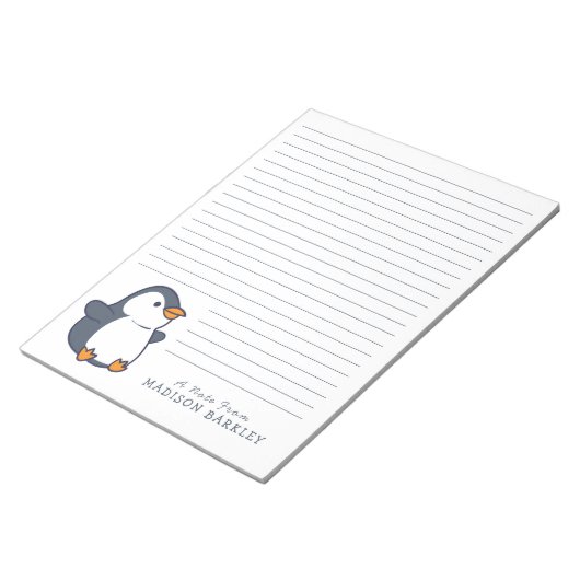 Pinguin Children's Personal Stationary Notepad Notizblock (angewinkelt)