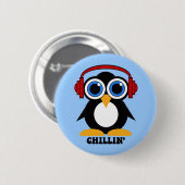 Pinguin chillin button (Vorne & Hinten)