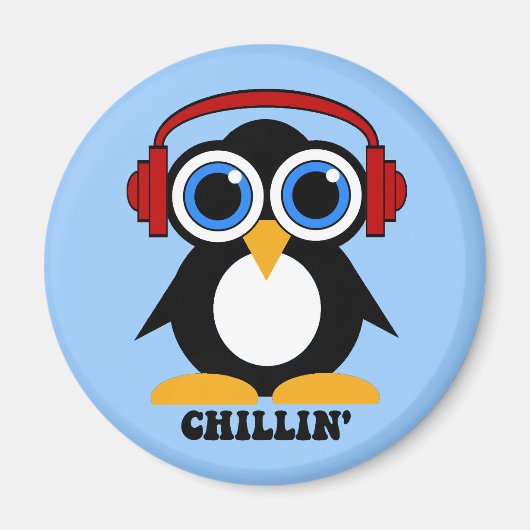 Pinguin Chillin Magnet (Vorne)