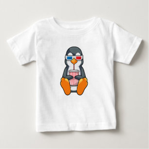 Pinguin Cinema Brille Trinktasse Baby T-shirt