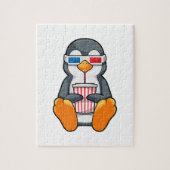 Pinguin Cinema Brille Trinktasse Puzzle (Vertikal)