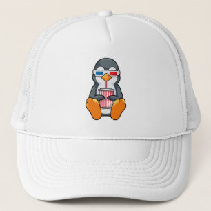 Pinguin Cinema Brille Trinktasse Truckerkappe