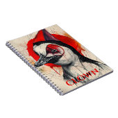 Pinguin Clown Notizblock (Rechte Seite)