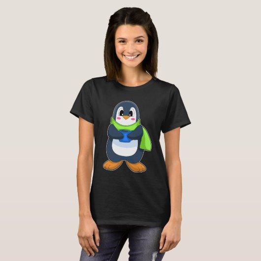 Pinguin Coffee Cup T-Shirt (Vorne ganz)