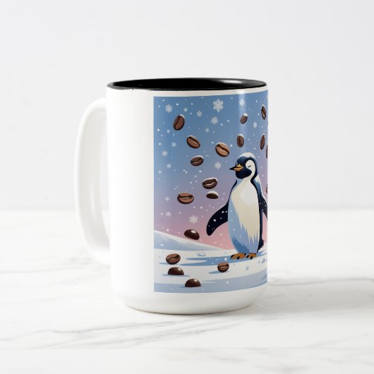 Pinguin Coffee Tasse (Vorderseite Links)