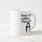 Pinguin Coffee Tasse (Vorderseite Rechts)