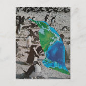 Pinguin-Collage Postkarte (Vorderseite)