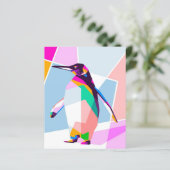Pinguin Color Geometric | Kunstgeschenk (Stehend Vorderseite)