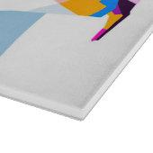 Pinguin Color Geometric | Kunstgeschenk Schneidebrett (Ecke)