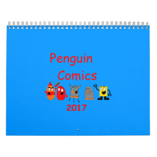 Pinguin Comic 2017 Kalender