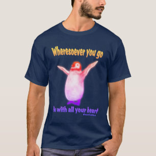 Pinguin Confucius Inspiration Zitat T-Shirt