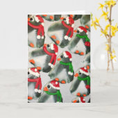 "Pinguin Cookies" Weihnachtskarte Nr. 1 Karte (Gelbe Blume)